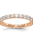 14K Rose Gold Lab Grown Diamond VS/SI GH, Eternity Band