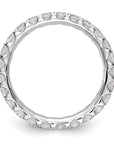 14K White Gold Lab Grown Diamond VS/SI GH, Eternity Band