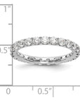 14K White Gold Lab Grown Diamond VS/SI GH, Eternity Band