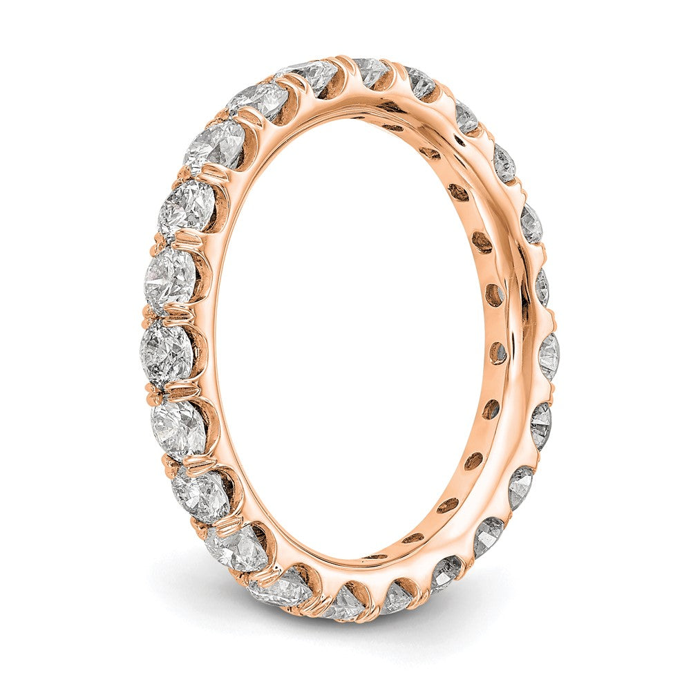 14K Rose Gold Lab Grown Diamond VS/SI GH, Eternity Band