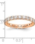 14K Rose Gold Lab Grown Diamond VS/SI GH, Eternity Band