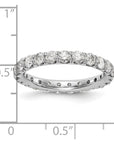 14K White Gold Lab Grown Diamond VS/SI GH, Eternity Band