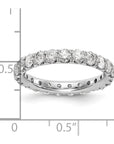 14K White Gold Lab Grown Diamond VS/SI GH, Eternity Band