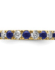 14K Lab Grown Diamond VS/SI GH & Cr Blue Sapp Eternity Band