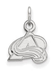 14k White Gold NHL LogoArt Colorado Avalanche Letter A Extra Small Pendant