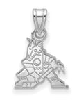 10k White Gold NHL LogoArt Arizona Coyotes Small Pendant