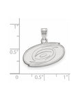 10k White Gold NHL LogoArt Carolina Hurricanes Small Pendant