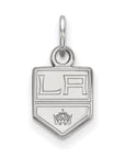 14k White Gold NHL LogoArt Los Angeles Kings Extra Small Pendant