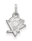 10k White Gold NHL LogoArt Pittsburgh Penguins Extra Small Pendant