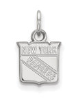 14k White Gold NHL LogoArt New York Rangers Extra Small Pendant