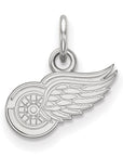 14k White Gold NHL LogoArt Detroit Red Wings Extra Small Pendant