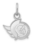 14k White Gold NHL LogoArt Ottawa Senators Extra Small Pendant