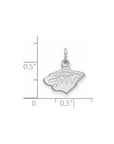 14k White Gold NHL LogoArt Minnesota Wild Extra Small Pendant