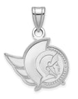 14k White Gold NHL LogoArt Ottawa Senators Small Pendant