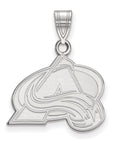 14k White Gold NHL LogoArt Colorado Avalanche Letter A Medium Pendant