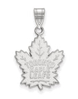 14k White Gold NHL LogoArt Toronto Maple Leafs Large Pendant