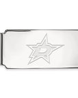 14k White Gold NHL LogoArt Dallas Stars Money Clip